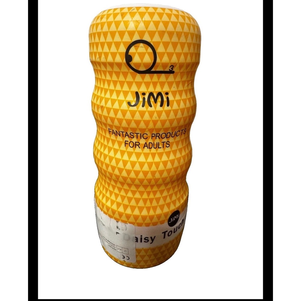 JiMi Daisy Touch Cup Yellow Geometric Pattern ABS TPE Portable